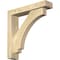 Ekena Millwork Imperial Block Rough Sawn Bracket w/ Offset Brace, Douglas Fir, 4"W x 18"D x 18"H BKT0402X18X18IMP05RDF - alternate 1